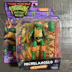 Nickelodeon Teenage Mutant Ninja Turtles Michelangelo Figure Mutant Mayhem 