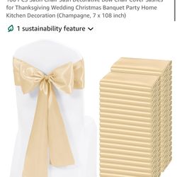 Gold Sashes For Chairs