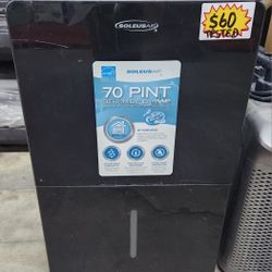 Soleus Air 70 Pint Dehumidifier +Pump 