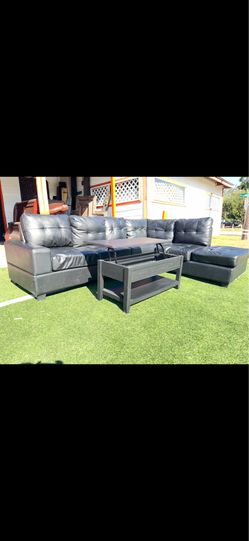 Black sectional sofa