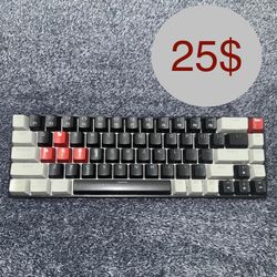 MageGee Portable 60% Mechanical Gaming Keyboard, MK-Box LED Backlit Compact 68 Keys Mini Wired Office Keyboard with Red Switch for Windows Laptop PC M