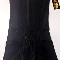 Insta Slim Men's Compression Hi-Waist Ab Undershorts Black Size Medium 