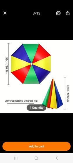 Multi Color Umbrella Hat