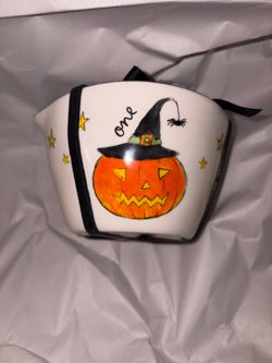 Rae Dunn fat jack measuring cup