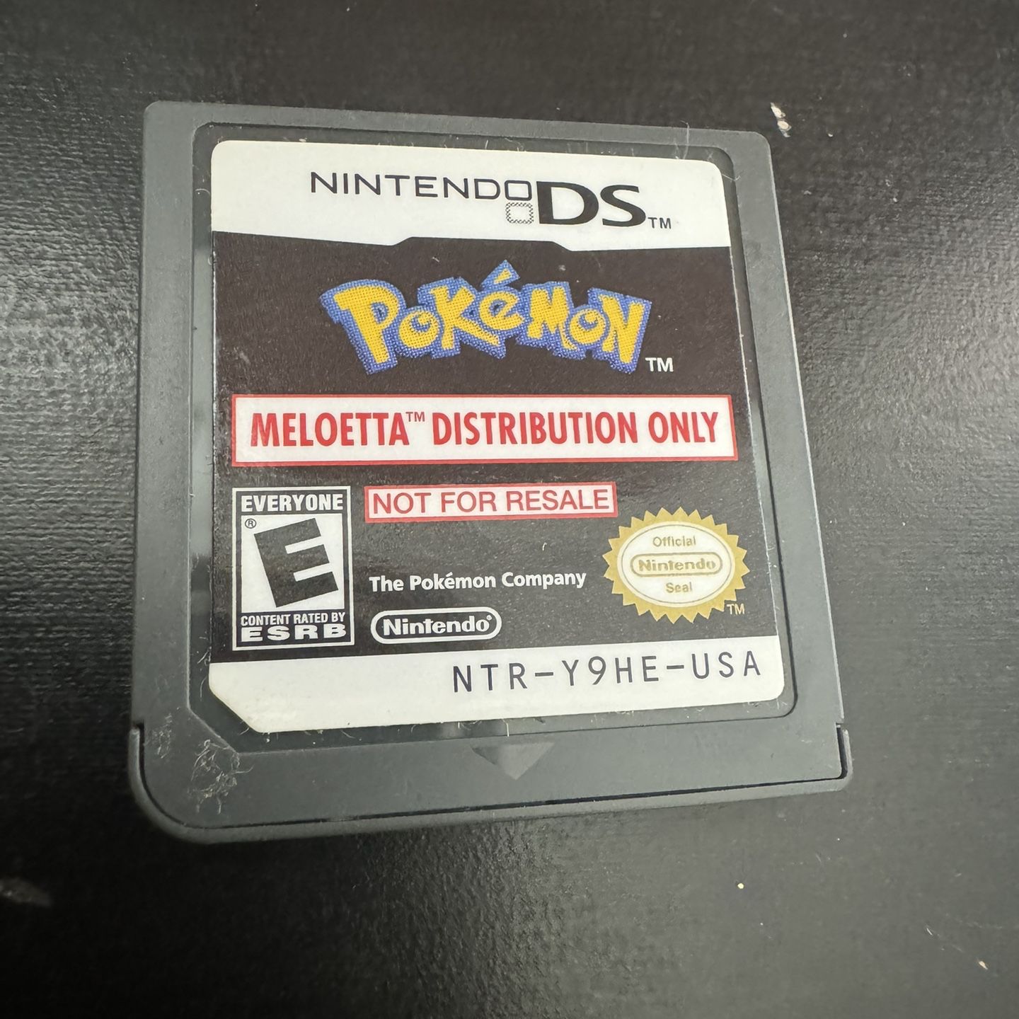 Pokemon Distribution Cartridge Meloetta NTR-Y9HE-USA Nintendo DS 