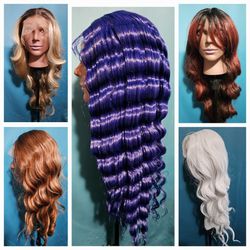 5 Long Synthetic Wigs