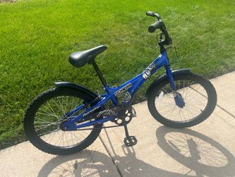 boys 20” black/blue Schwinn Aerostar motocross style bicycle