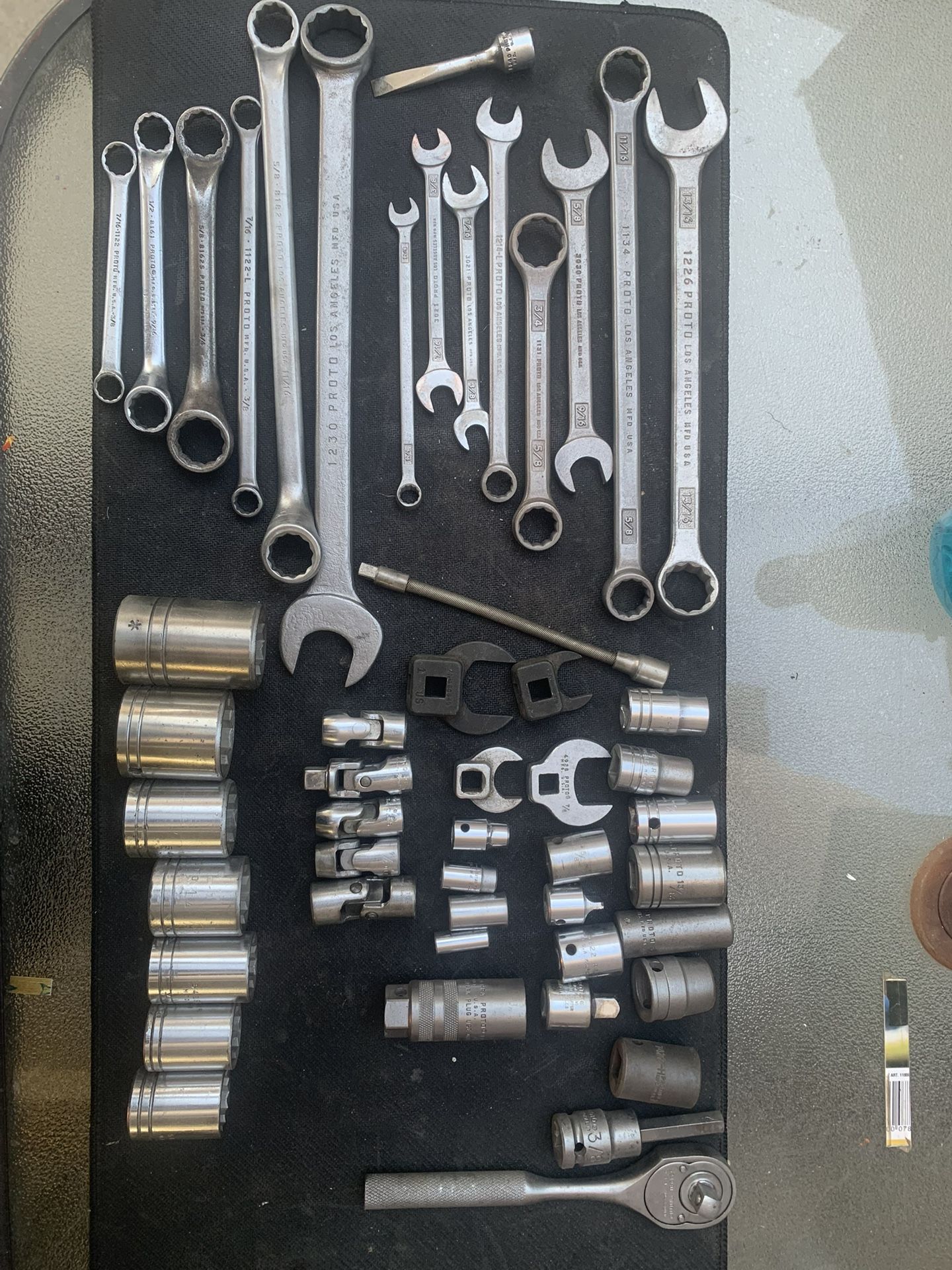 Proto sockets and wrenches some vintage dividers 