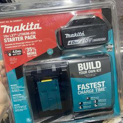Makita BL1840BDC1 Lithium-Ion Battery Charger With 18v 4.0 Ah Battery