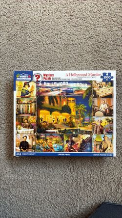 Jigsaw puzzle A HOLLYWOOD MURDER White Mountain NO MISSING PIECES