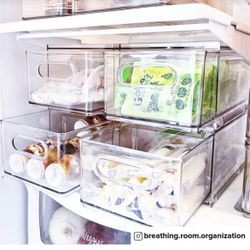 The Home Edit by iDesign Divided Fridge Drawers - 4 included 