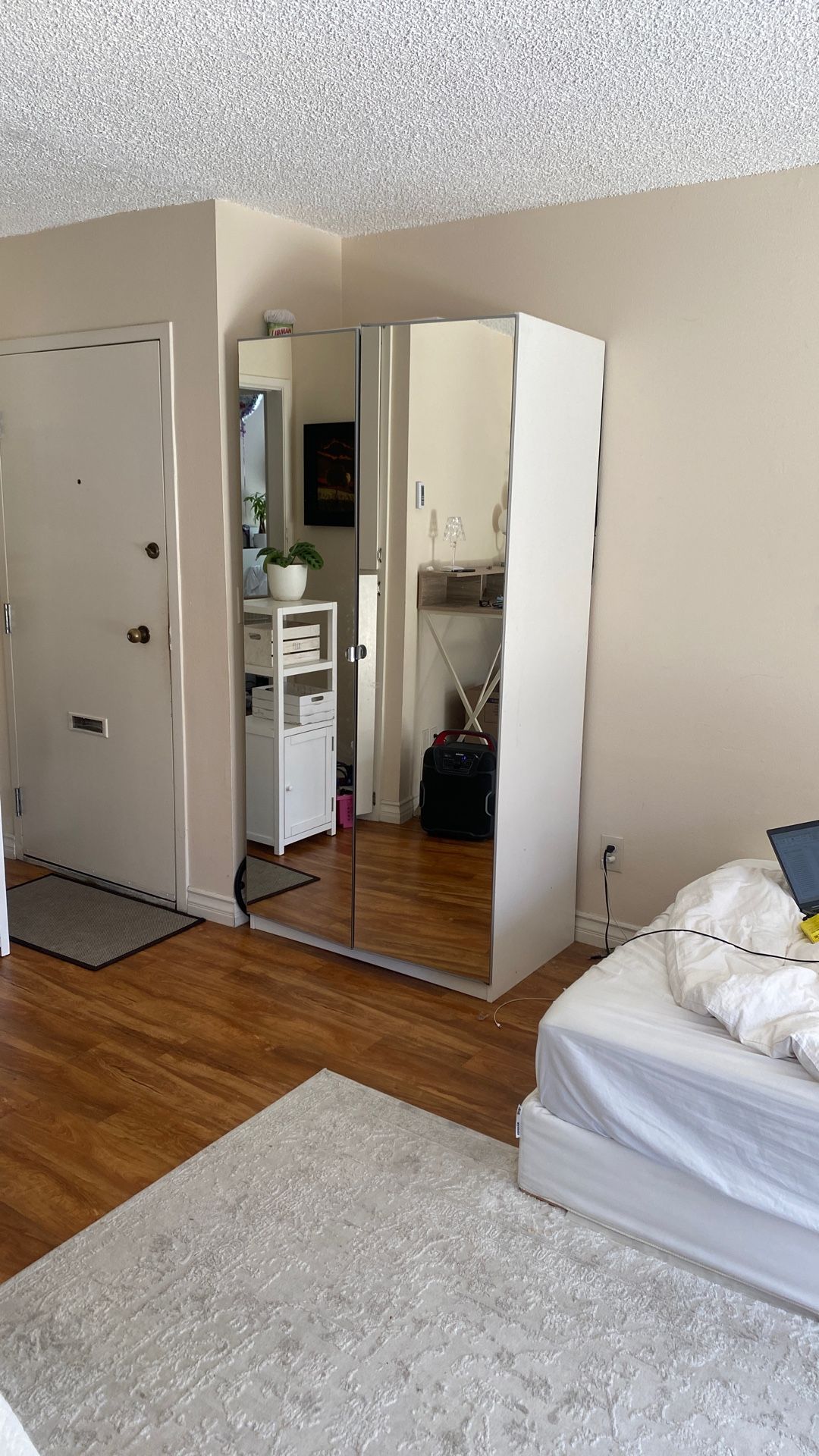 Mirror Door wardrobe/ Armoire