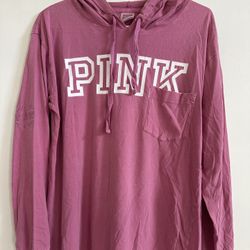 Pink Long Sleeves Hoodie 