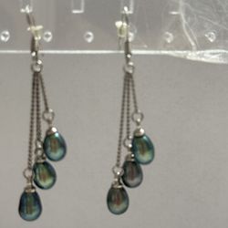 Fresh Water Pearl Earrings Sterling Silver