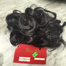 Synthetic Hairpiece With Large Combs For Updos