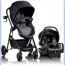 Evenflo Pivot Stroller With Car seat With Base
