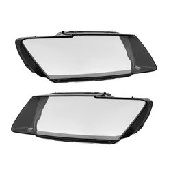 Left Right Headlight Lens Cover For Audi Q5 2013-2017 Headlamp Lens Cover Shell With Tape