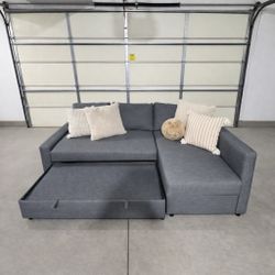 GRAY SECTIONAL COUCH 