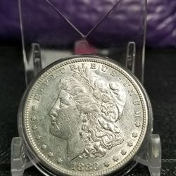 1880-S MORGAN SILVER DOLLAR (BETTER DATE)