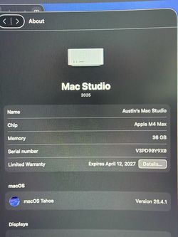 Mac Studio M4 max