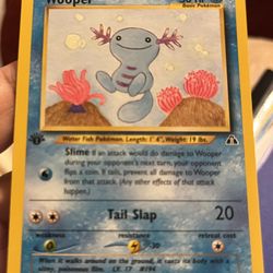 1st Edition Wooper #71 Pokemon Neo Discovery 