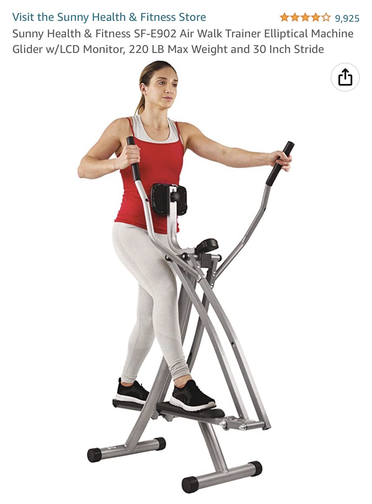 air walker eliptical $100.