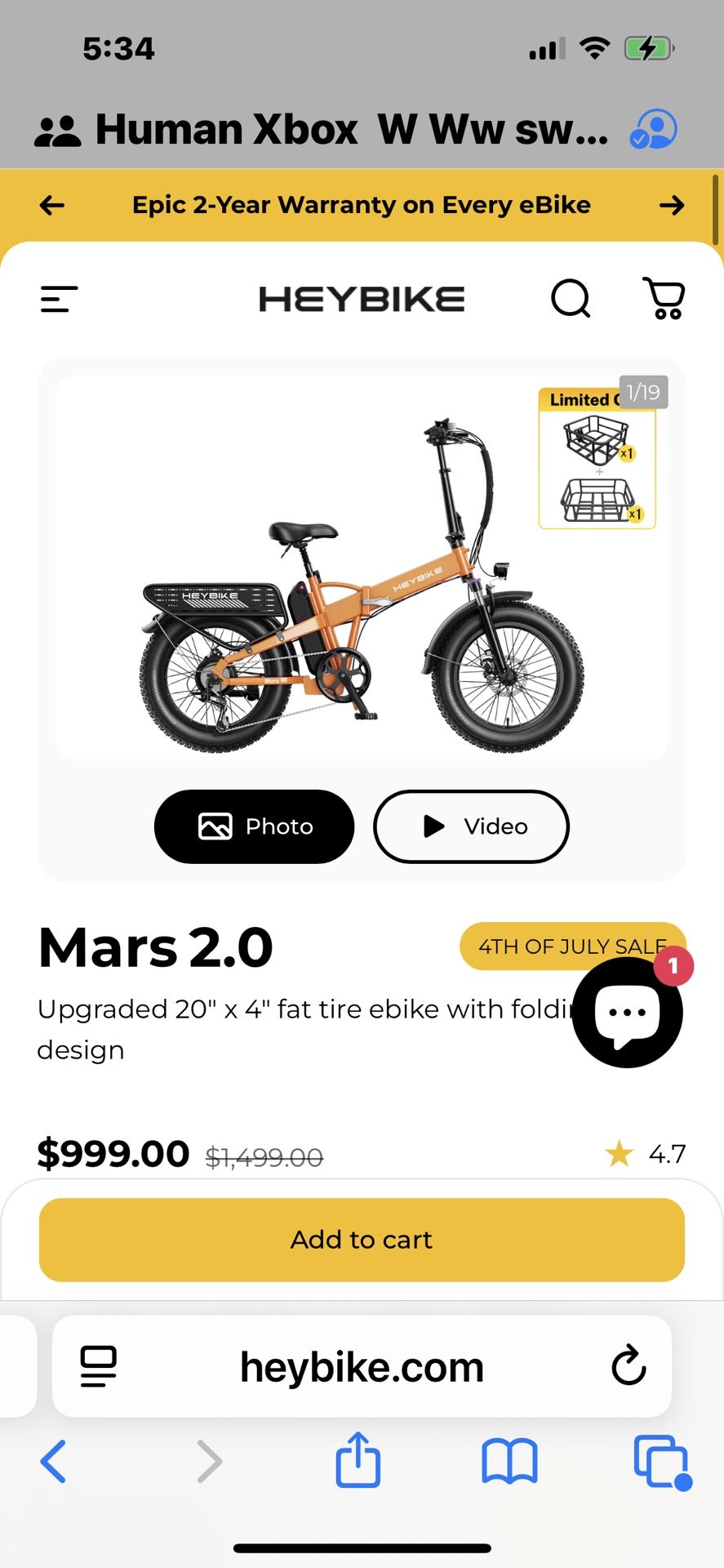 HEYBIKE MARS 2.0