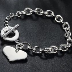 Sterling silver Heart Bracelet
