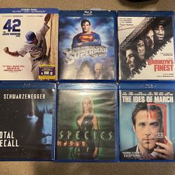 6 blu-ray Movies