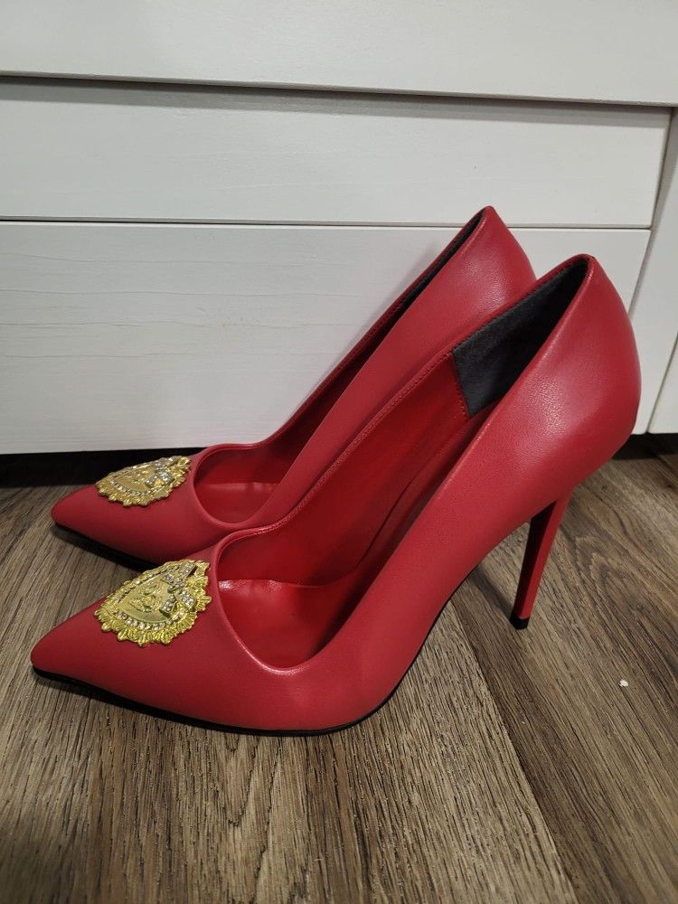 Red High Heels Size 7 New