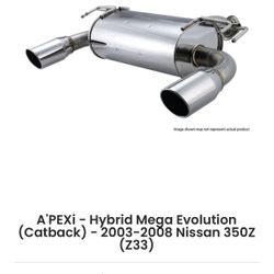 Nissan 350z Z33 - Apexi JDM Catback Exhaust 2003-2008