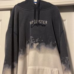Hollister Blue And White Hoodie 