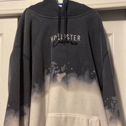 Hollister Blue And White Hoodie 