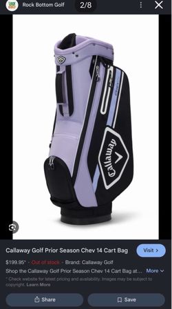Callaway Golf Chev 14 Golf Cart Bag 2022
