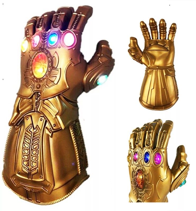 🎃Halloween Flash Sale🎃 Kids Adult Thanos Gloves Infinity Gauntlet w/ LED