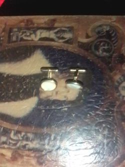Cristian dior mother of pearl cufflinks