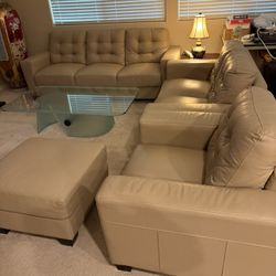 Comptar Sofa, Loveseat, Chair With Ottoman