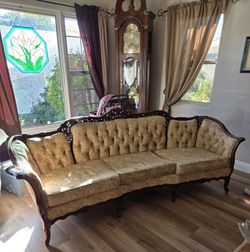 French Provincial Sofa and Arm Chairs