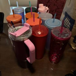 Variety of different water bottles