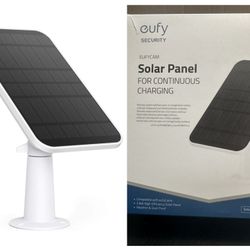 Solar Panel( Only) eufy Security Certified eufyCam Solar Panel, Compatible with eufyCam, Continuous Power Supply, 2.6W Solar Panel, IP65 Weatherproof