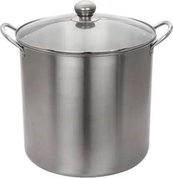 21.5QT Large Stainless Steel Stock Pot with Lid