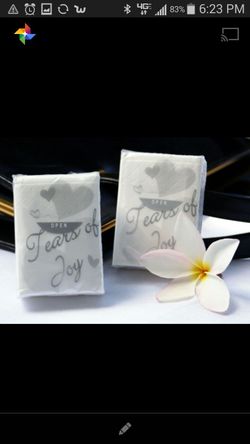 Tears of Joy Tissue Packs ..Great for Weddings..Graduations etc