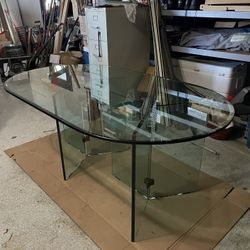 Beautiful Beveled Glass Dining Table