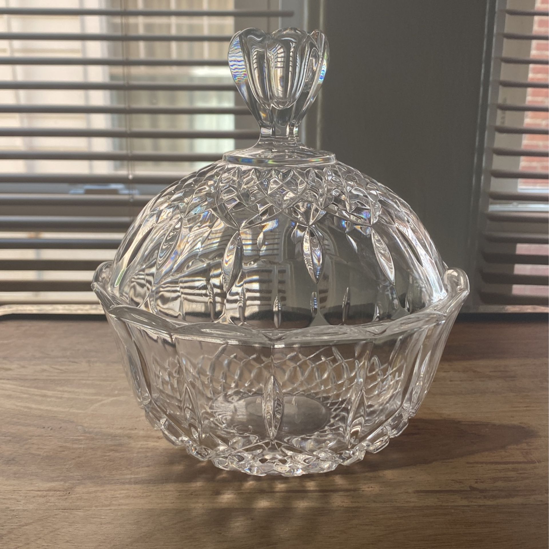 French Cut Vintage Crystal Bowl