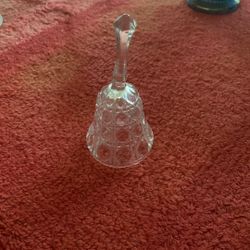 Vintage Glass Dinner Bell 