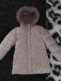 Guess Kids Pink Puffer Jacket
