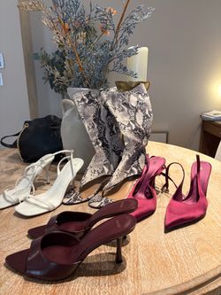 Women's Heels Lot - ZARA + MANGO - 4 Pairs Size 9-10