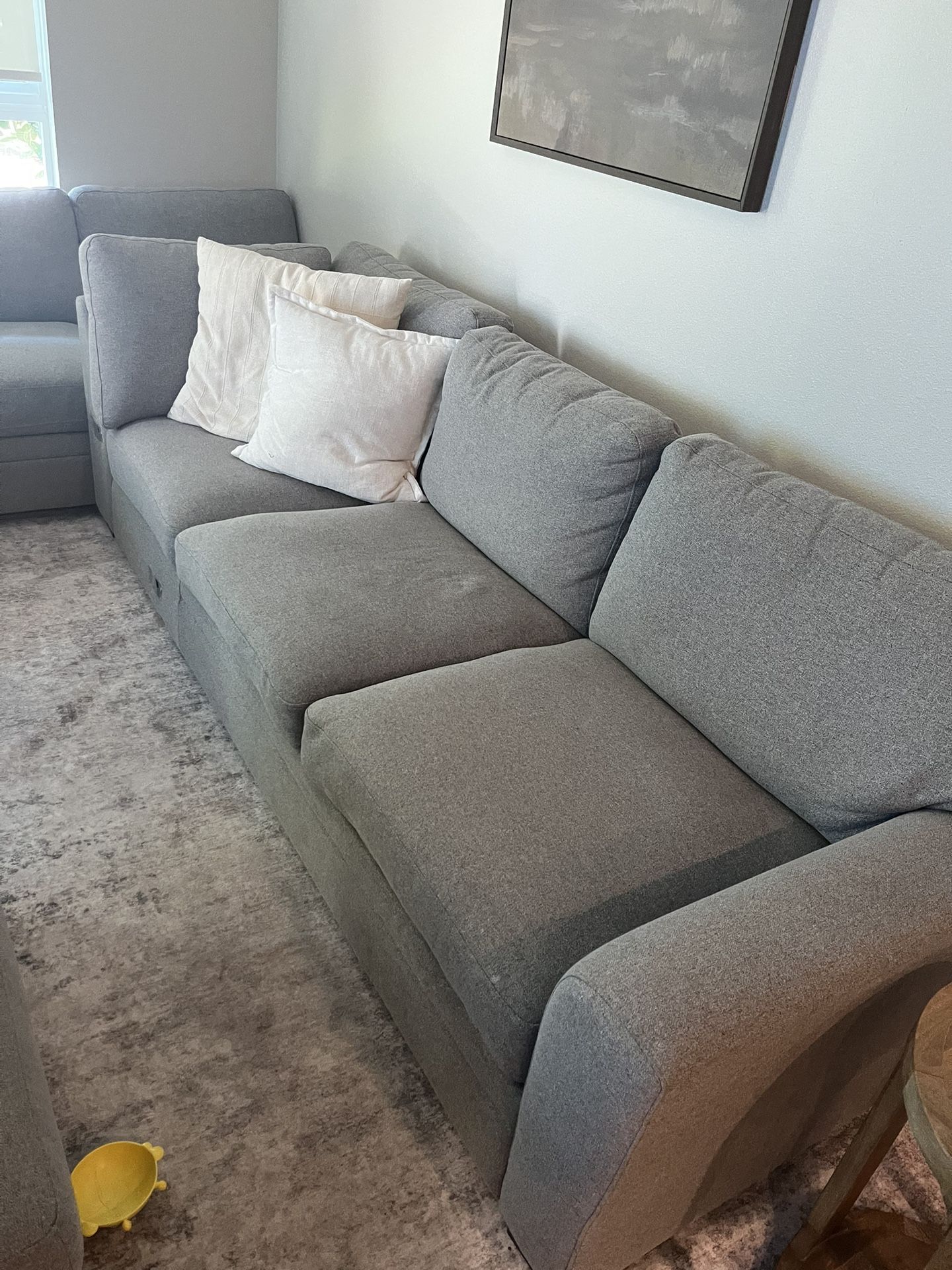 Sectional Couch And Ottoman