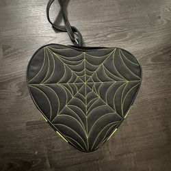 Original Love Pain & Stitches Leather Heart Web Bag