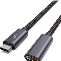 USB Type C Extension Cable (3.3ft/10Gbps), USB 3.1 Type C Male to Female, Charging and Sync Extension for MacBook Pro 2021/iPad Mini, M1 Air iPad Pro 